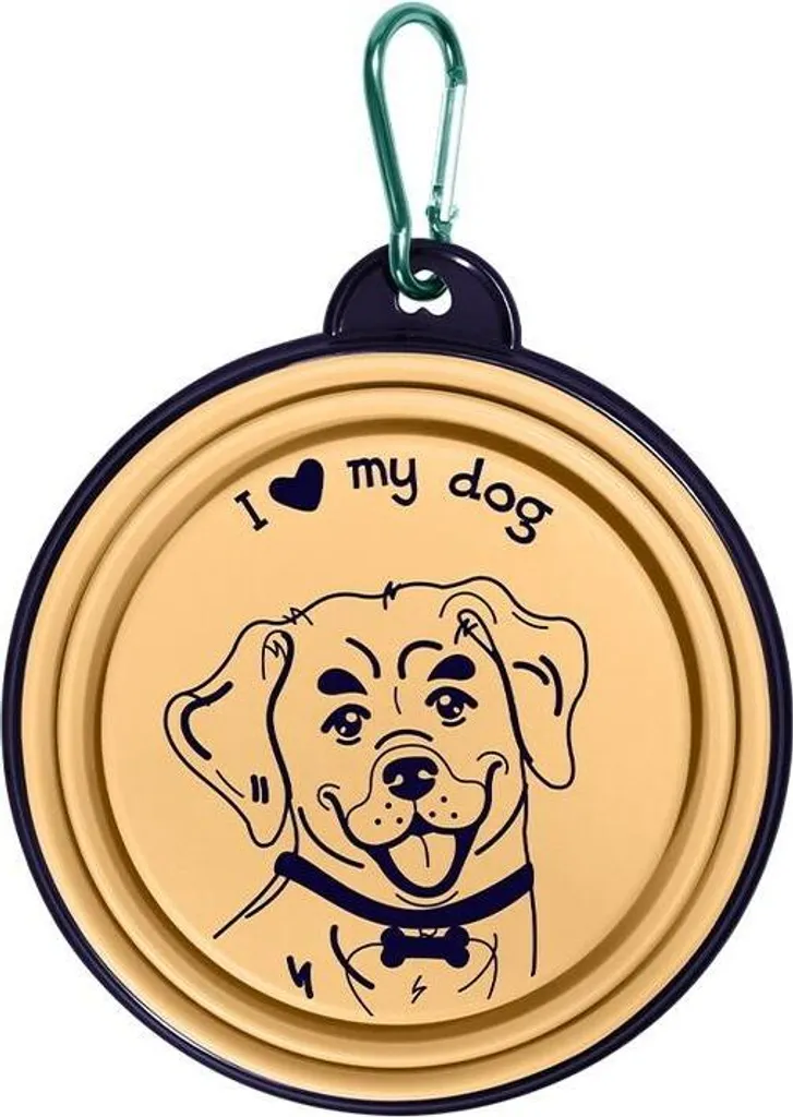 Ciotola per Cani Acciaio Inox Amo il mio Cane - Alta Qualità Online