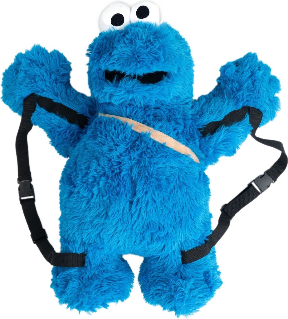 Sesamstraße Krümelmonster 3D Plüsch Rucksack 58 cm mit Produktbild 