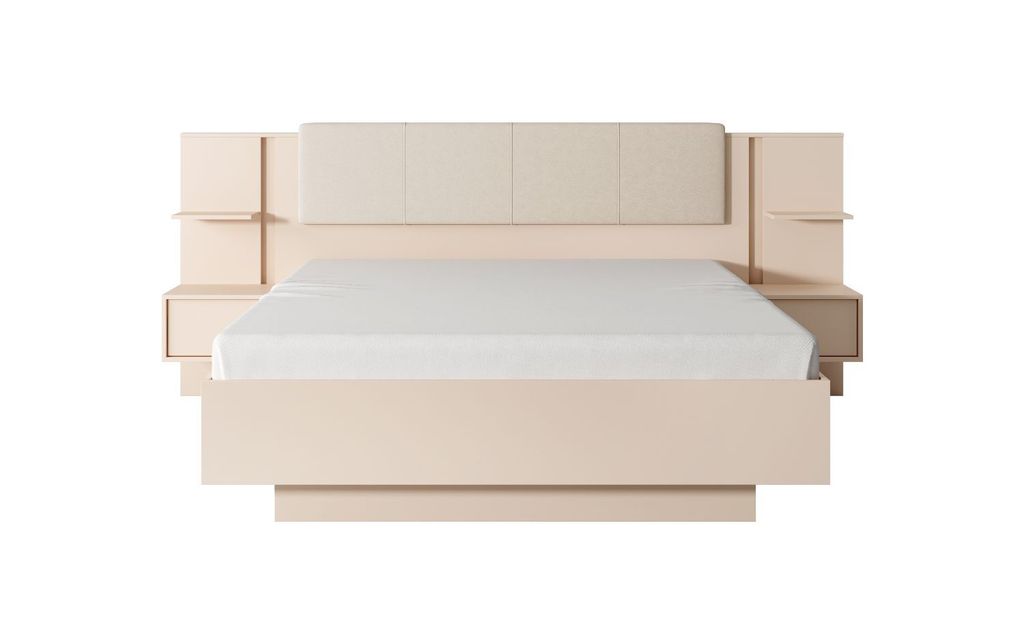 Schlafzimmer-set DAST 2 Kommode+ Bett + Nachttische Beige