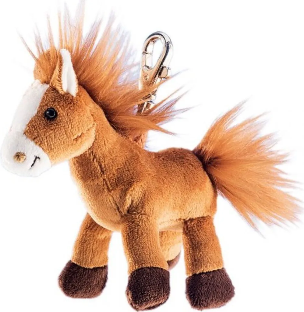 Porte-clés Cheval en Peluche Magic 11cm - Petit Bijou de Sac Schaffer - 5