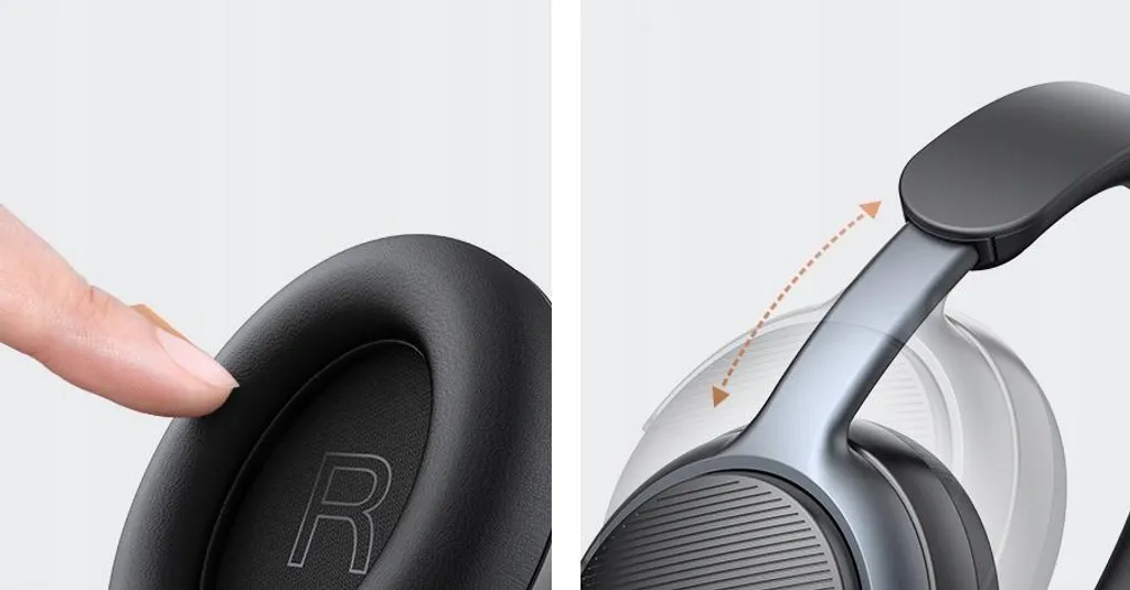Casque Bluetooth ANC noir Mcdodo avec micro et isolation phonique - 7