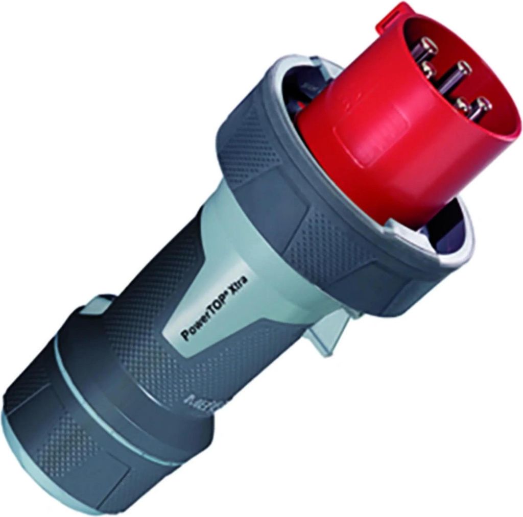 Mennekes CEE-Stecker, PowerTOP Xtra HW/VN, 63A, 5p, 400V, 6h, IP67, 1 Stk.