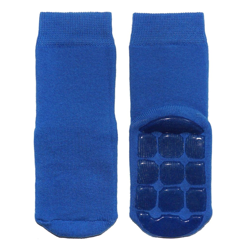 Damen ABS-Socken aus Baumwolle Einfarbig: Turtle Royalblau Größe 35-38