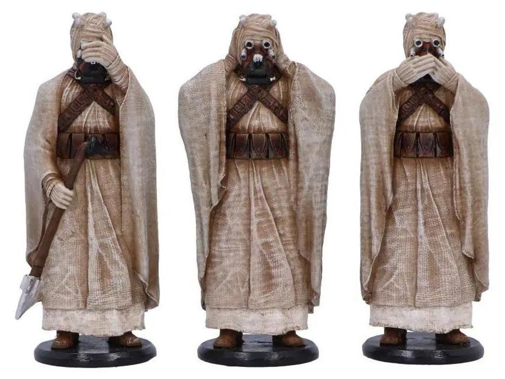 Original Stormtrooper Statue Three Wise Tusken Raiders 14 cm