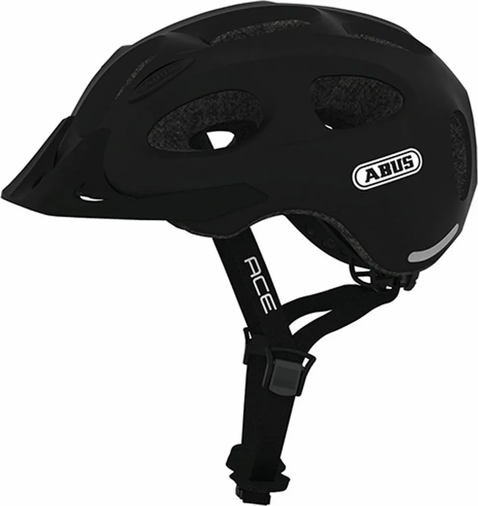 Casque Abus Youn-I Ace noir 56-61 cm léger avec ventilation optimisée