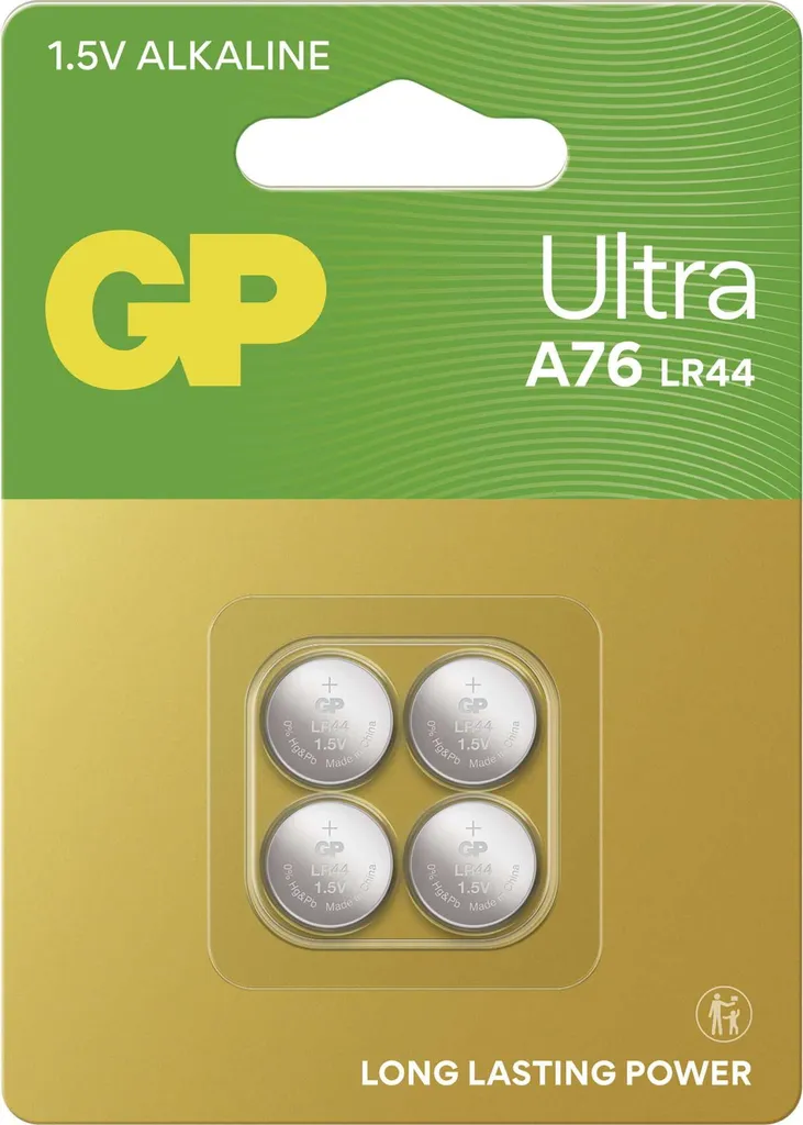 Piles LR44 GP76A 1.5V Anti-Fuite - Pack de 4 pour Réparer vos Appareils
