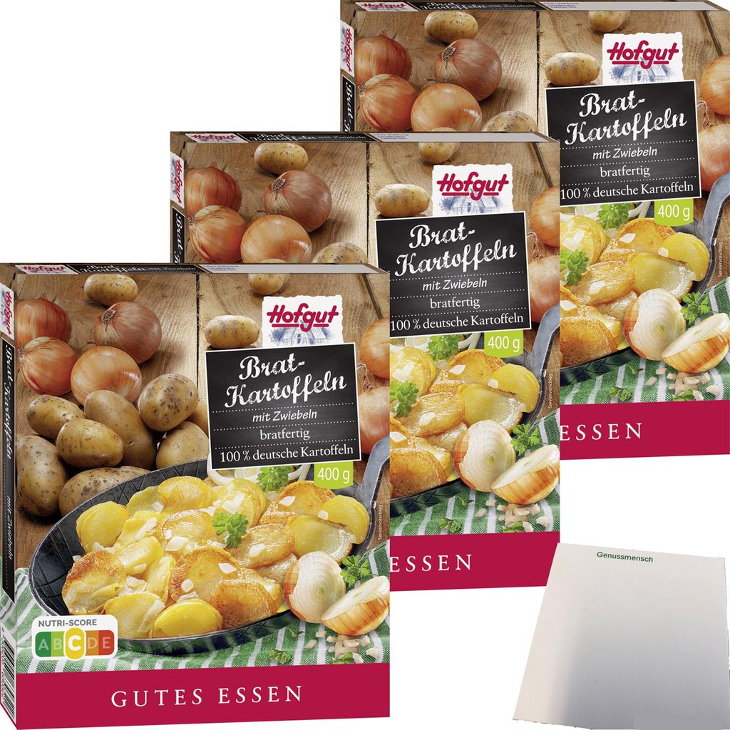 Hofgut Bratkartoffeln mit Zwiebeln 3er Pack (3x400g Produktbild 