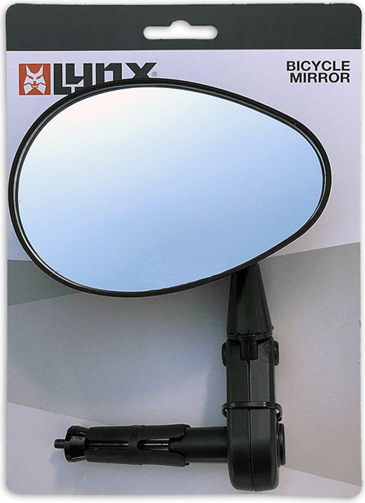 Lynx fahrradspiegel 115 mm linke Lenkerhalterung schwarz