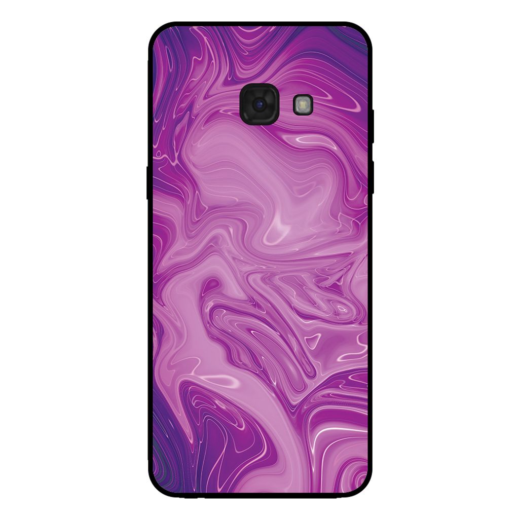 Smartphonica Handytasche für Samsung Galaxy A5 2017 mit Marmordruck - TPU Rückseite Fall Marmor Design - Lila