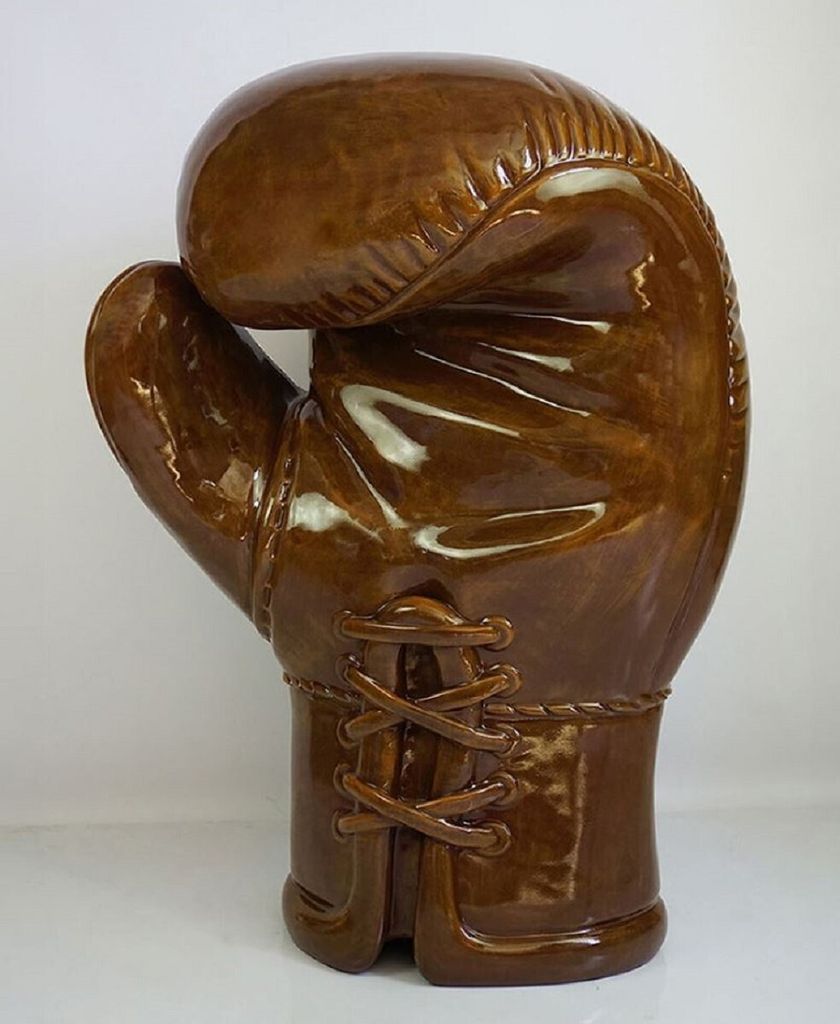 Casa Padrino XXL Deko Boxhandschuh Bronze H. 120 cm - Wohnzimmer & Büro Deko