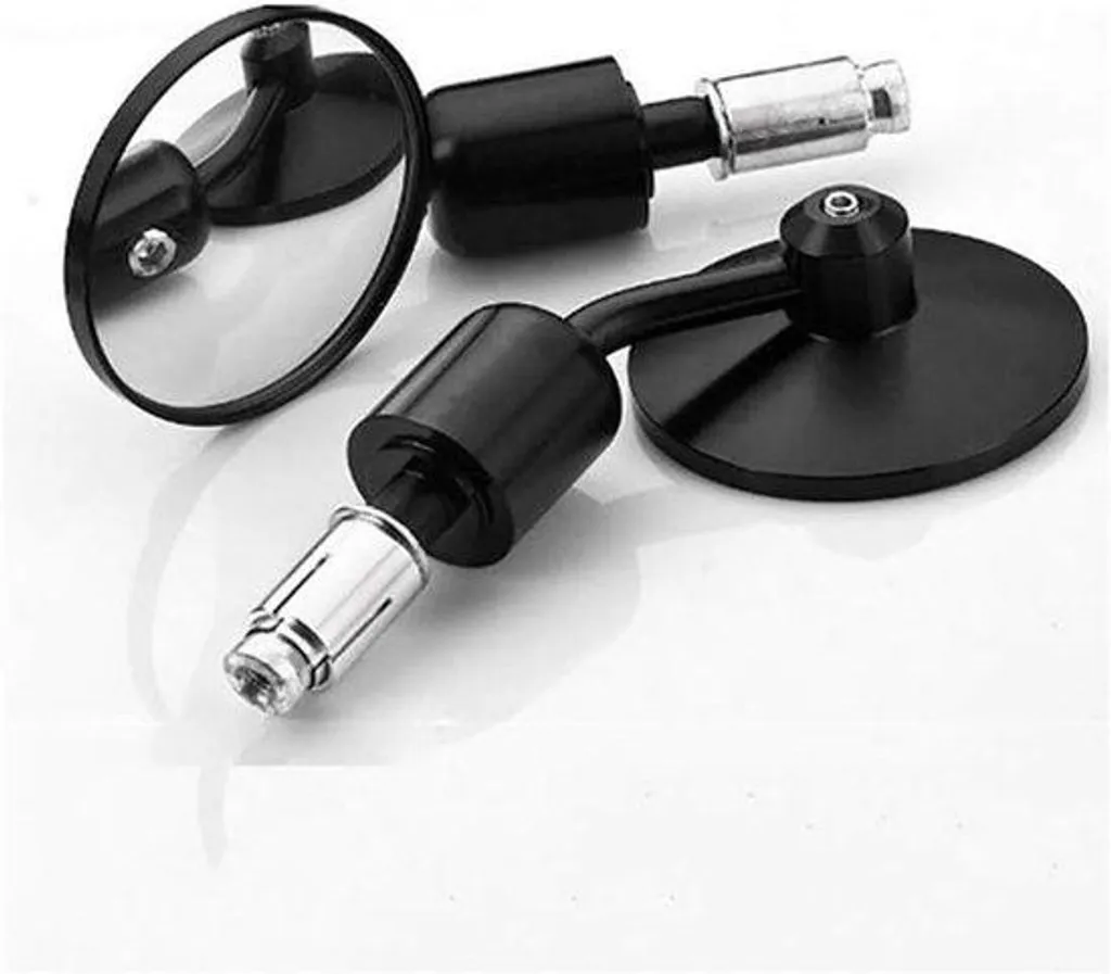 Rétroviseur Moto 7/8 Pouces Réglable Noir Universel pour Guidon Standard