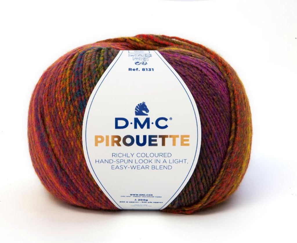 DMC Pirouette – weiches Garn aus 100%.Polyacryl (Color 843)