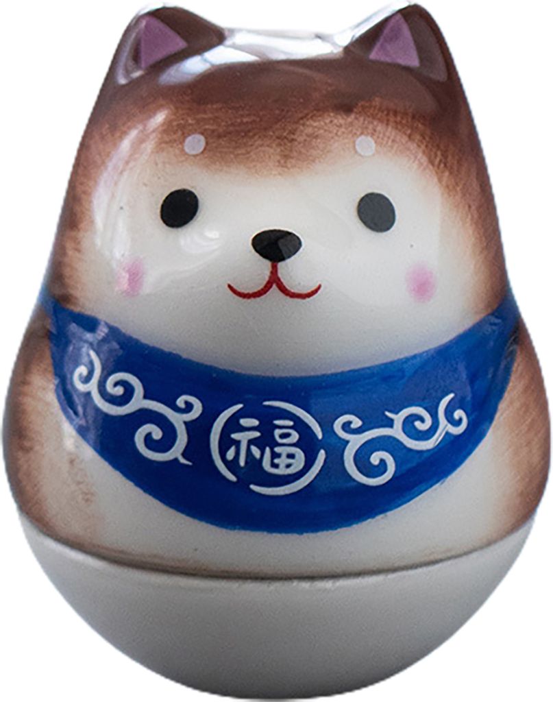 Tierornament, exquisite Verarbeitung, breite Anwendung, Keramik, Mini-Handwerk, Hundeform, Becherspielzeug für den Schreibtisch-Kaffee
