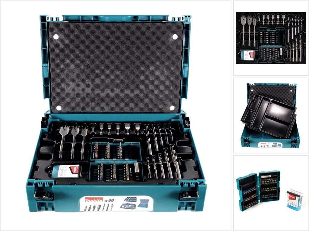 Makita Bohrer-Bit-Set 66-tlg Steckschlüssel Metall Holz Produktbild 16