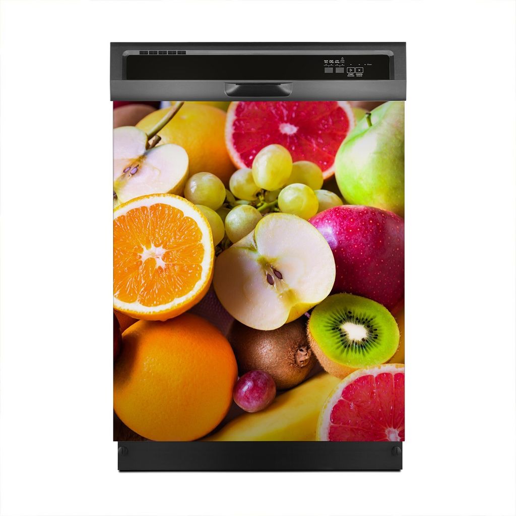 Aufkleber sticker 60x70 cm Dekorative folie Spülmaschine - Farblich Früchte