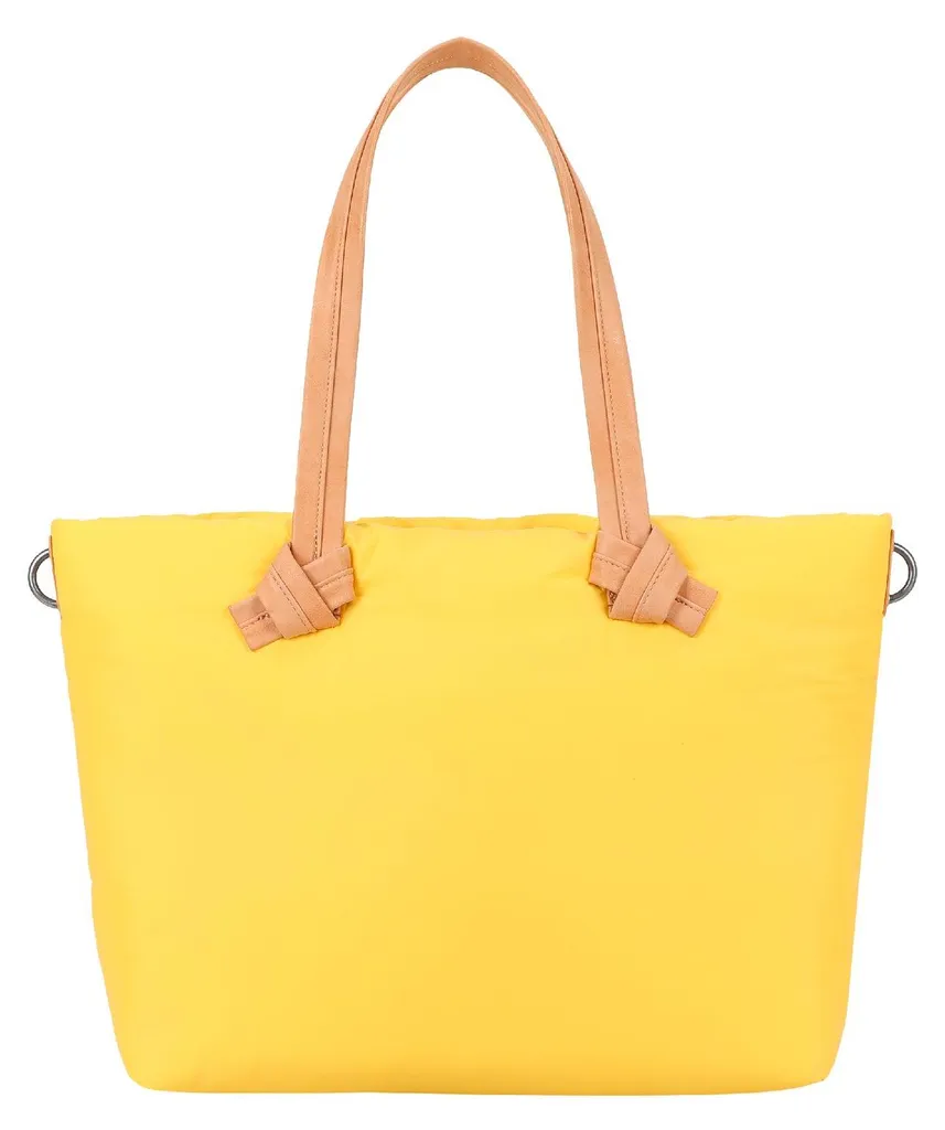 Sac à Épaule Cloud Shopper Lighty Jaune en Matière Souple et Ultra Légère