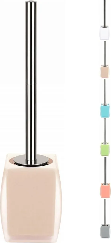 Brosse WC hygiénique Freddo beige contre les bactéries et odeurs