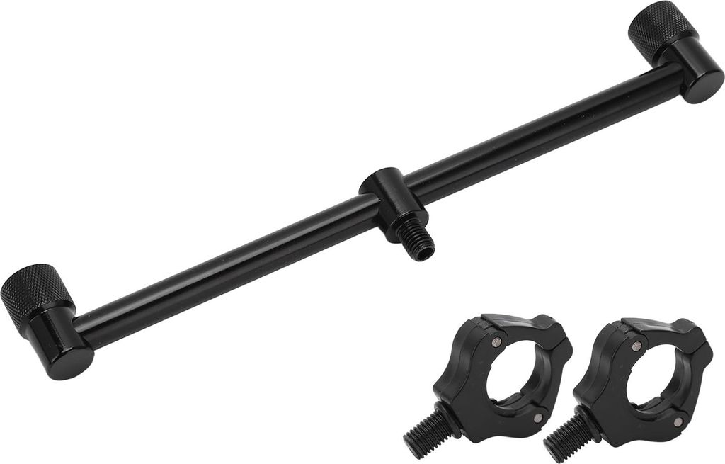 Karpfen Angelrute Halter Halterung Ständer Buzz Bars Schwarz Magnetkopf (2 Köpfe 25 cm 2 Kopf)