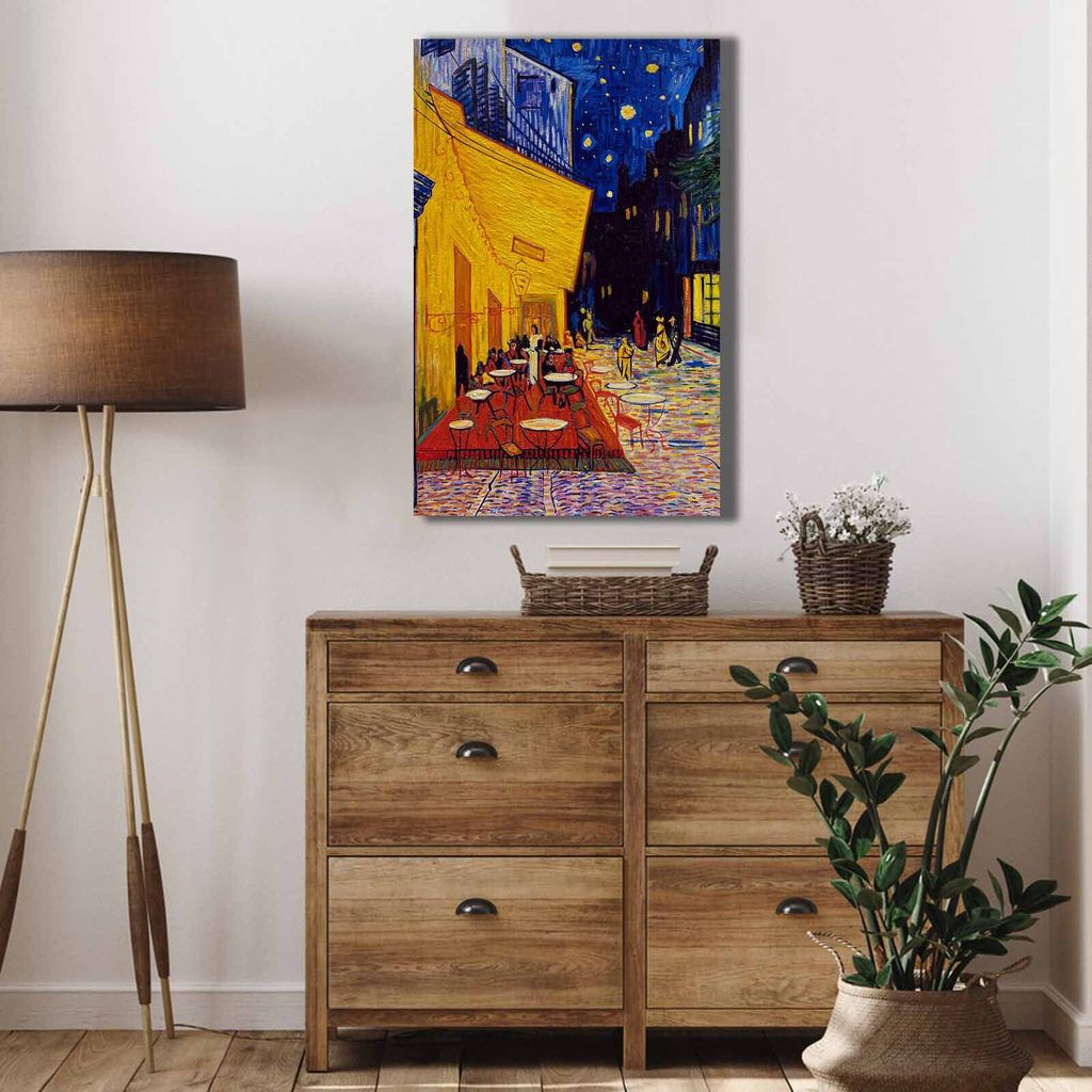 Wallity, 4570VANGOGH070- VNC1170, Bunt, Leinwandbilder, 45 x 70 cm, 100% Leinwand