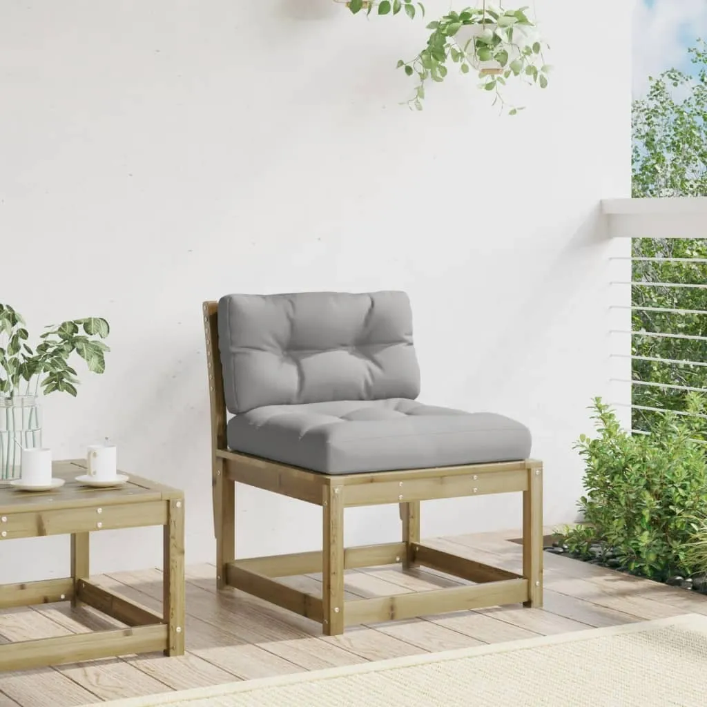 Divano Scandinavo da Giardino in Legno di Pino - Arredo Outdoor Elegante - 3