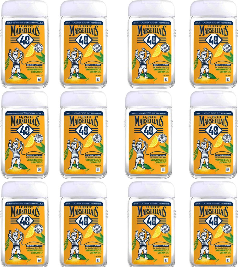 Le Petit Marseillais Duschgel Eisenkraut & Zitrone 12 x 250 ml Frankreich