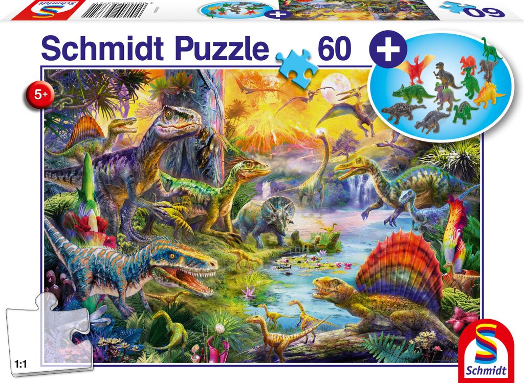 Schmidt Spiele Dinosaurs, 60 szt., Animals, 5 lat(a) Zdjęcie produktu 