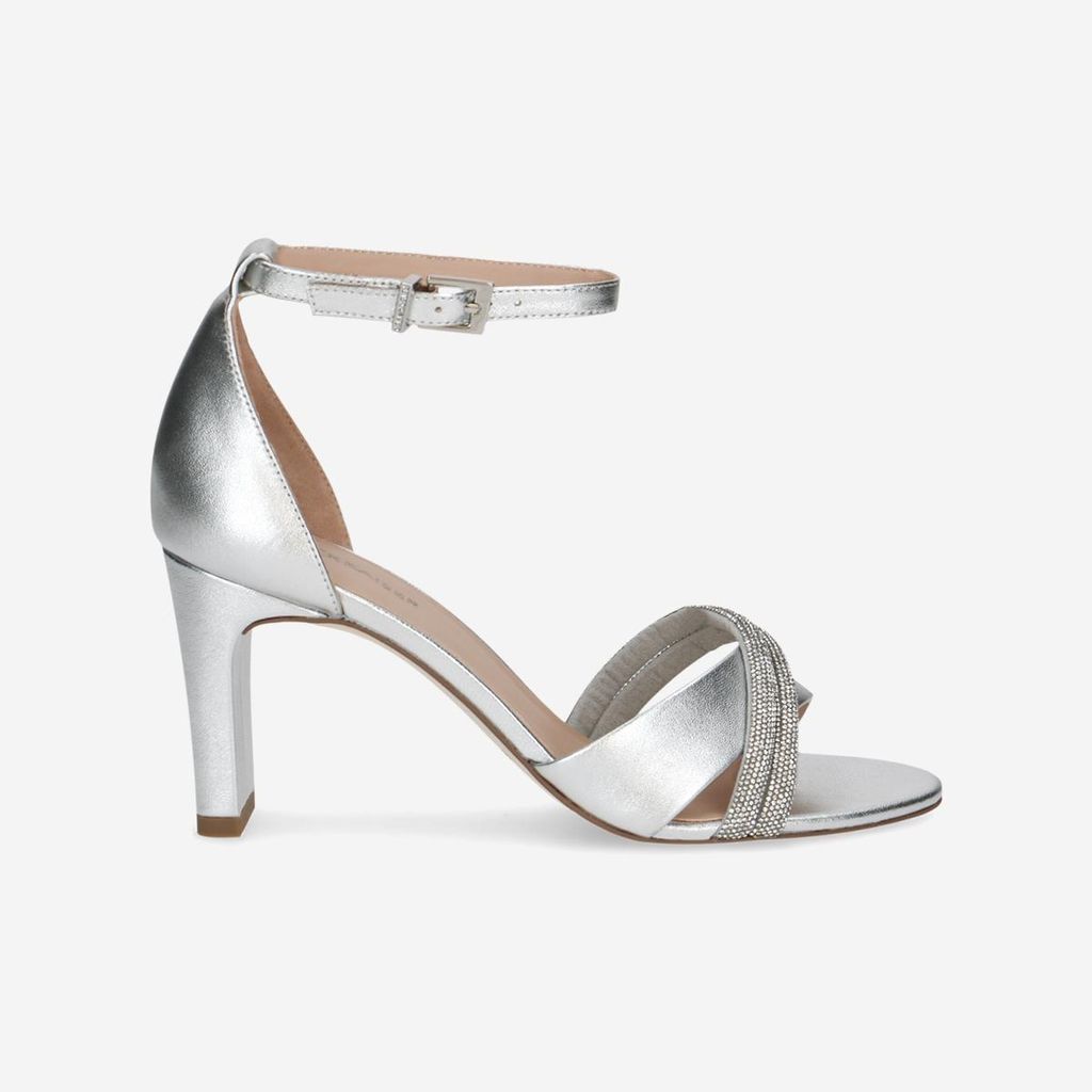 Peter Kaiser 78344 941, Sandaletten in Silber für Damen, Produktbild 