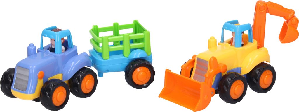 Traktor a rýpadlo so zotrvačníkom 16 cm Obrázok produktu 