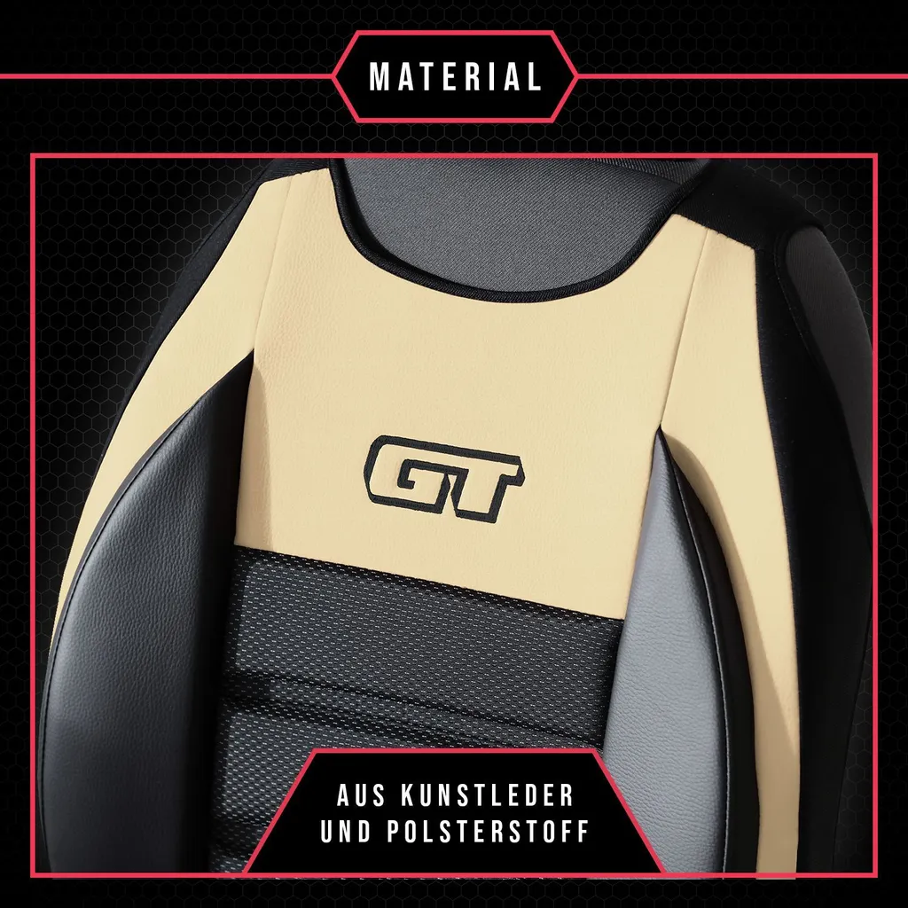 Set Fodere Auto Peugeot 301 Beige | Coprisedili Universali Premium - 4