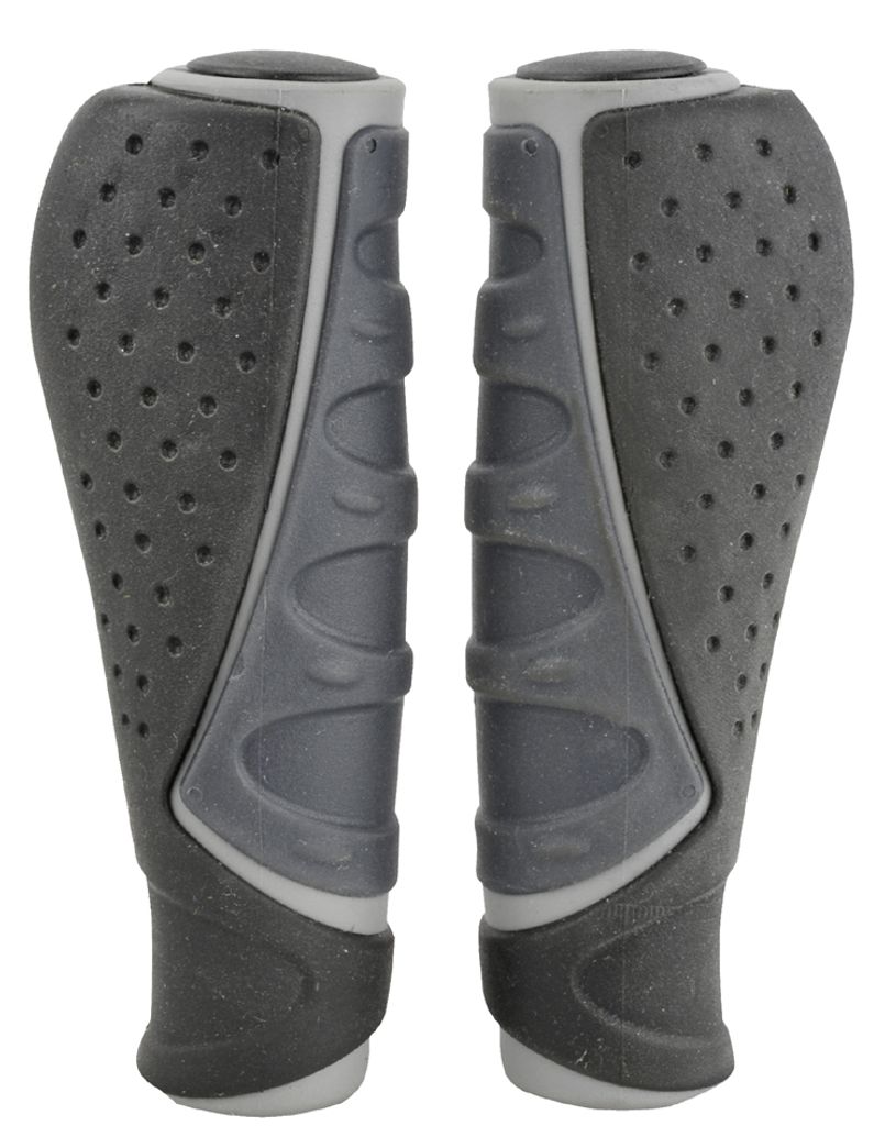 Manopole FISCHER per manubrio bici "Trio" grigio/nero Immagine del prodotto 