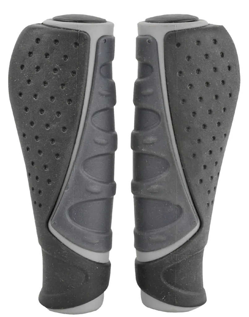 Poignées de guidon vélo FISCHER Trio gris noir ergonomiques