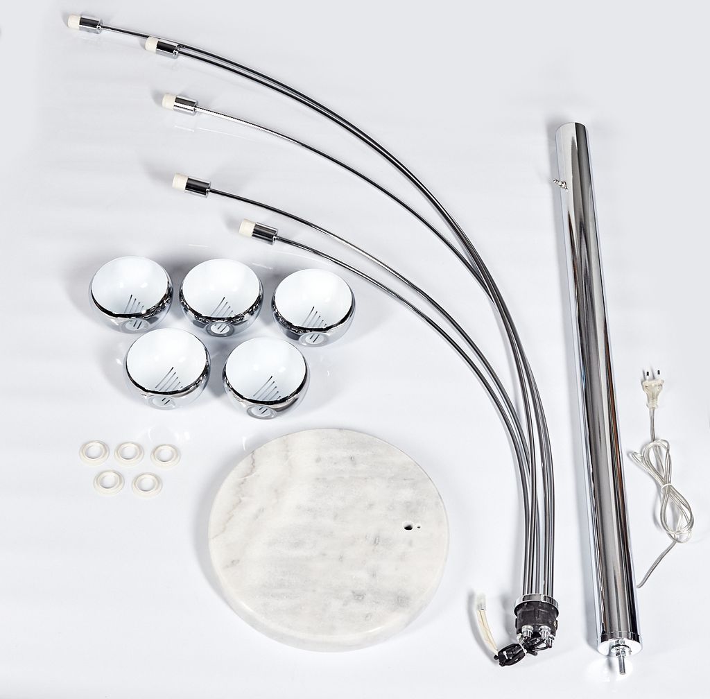 Suio »Suio« Stehleuchte aus Metall in chrom mit Lichteffekt Produktbild 6