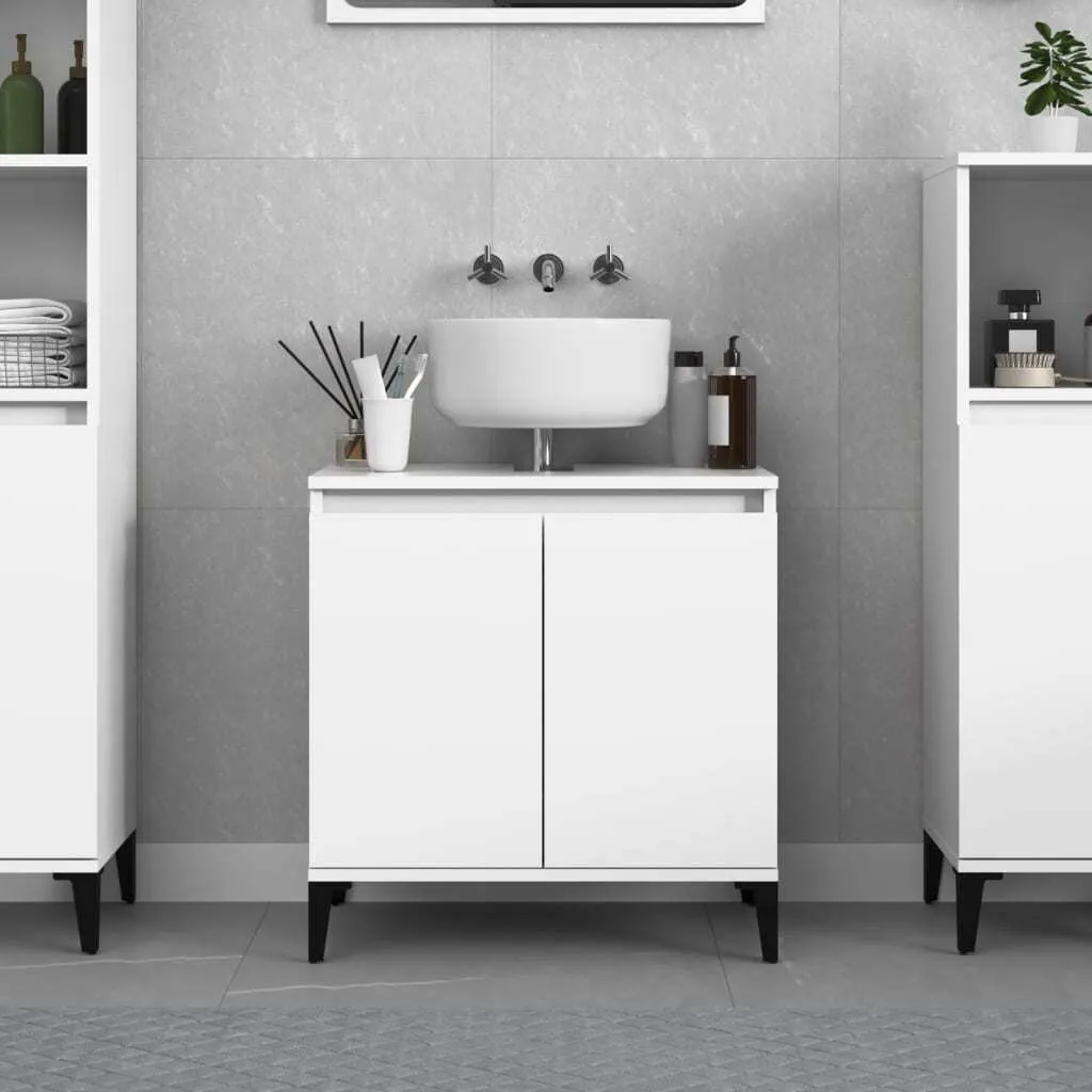 Mobile Multiuso Bianco 58cm Legno Living Store | Design Minimalista