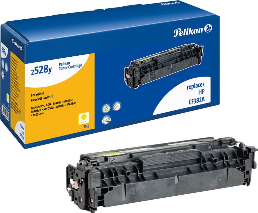 Pelikan Toner HP CF382A 2528y  yellow rebuilt Produktbild 