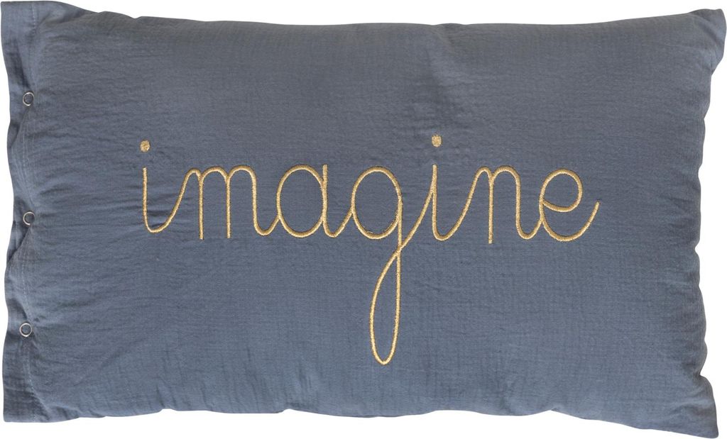 Kissen lili blau grau 50x30cm - Atmosphera créateur d'intérieur
