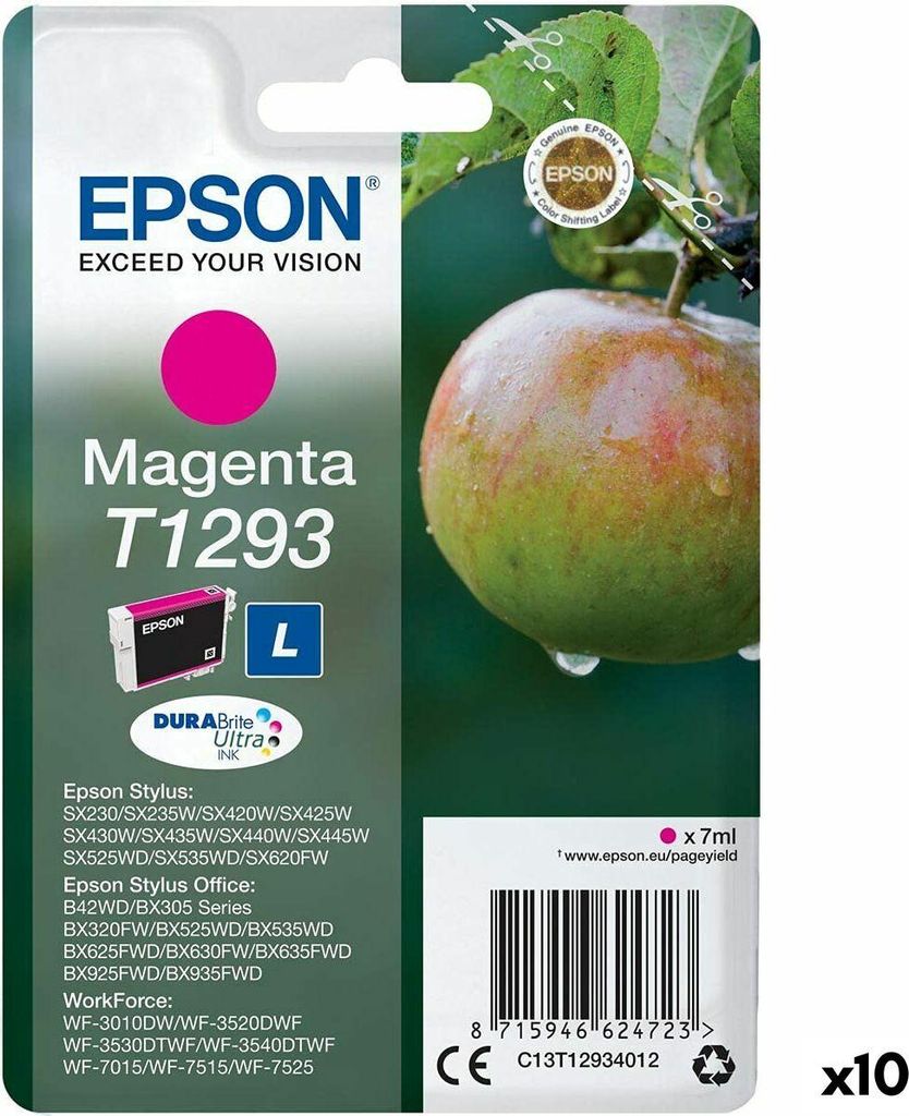 Epson SX 235W /420W/425W/ OFFICE BX305F/320FW Original Tintenpatrone Magenta (10 Stück)