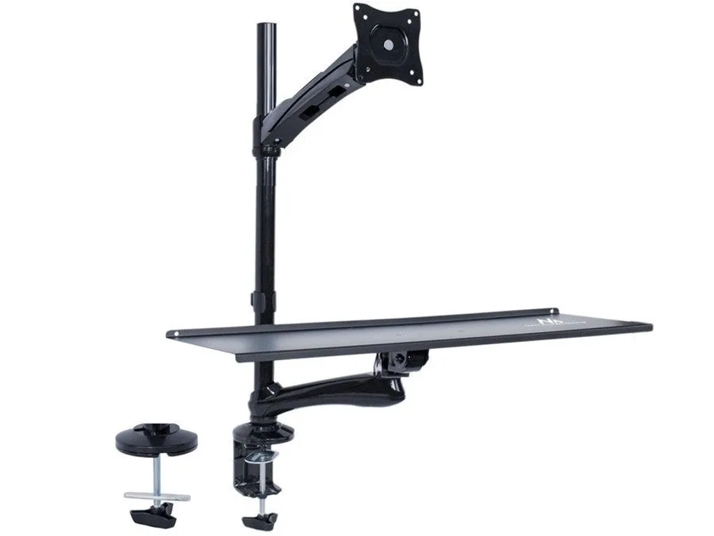 Support Écran LCD avec Pince de Table et Porte-Clavier Ergonomique Pro - 8