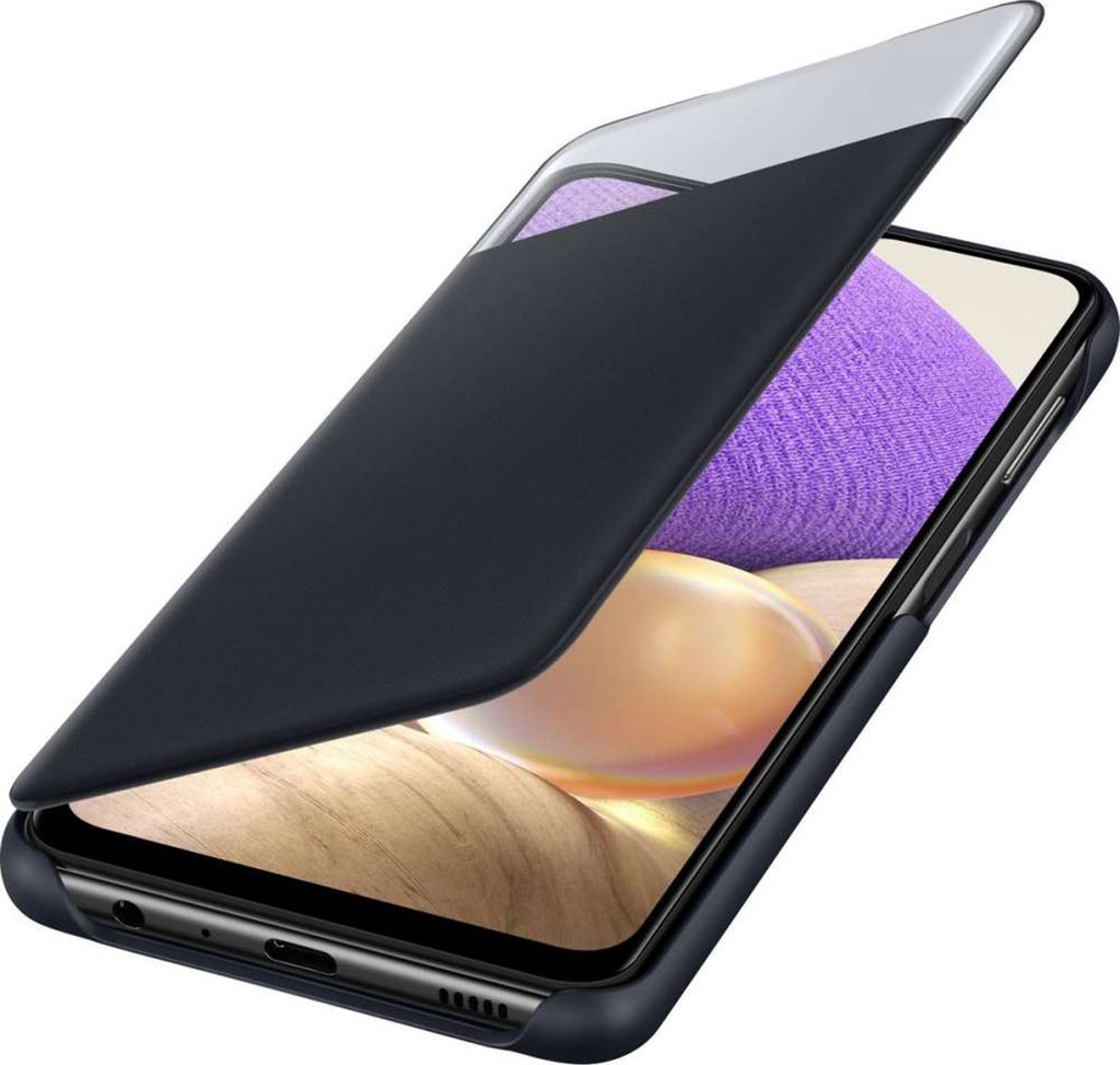 Samsung Galaxy A32 Hülle - Kunststoff - Samsung Klapphülle - Schwarz