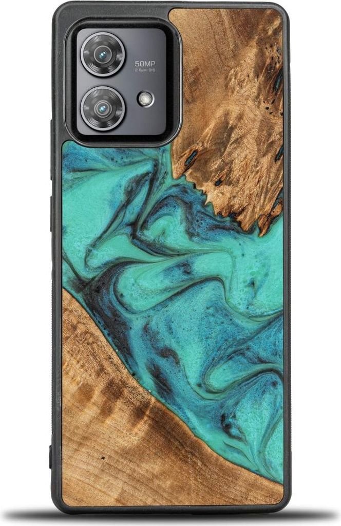 Bewood Einzigartige Hülle für Motorola Edge 40 Neo - Türkis