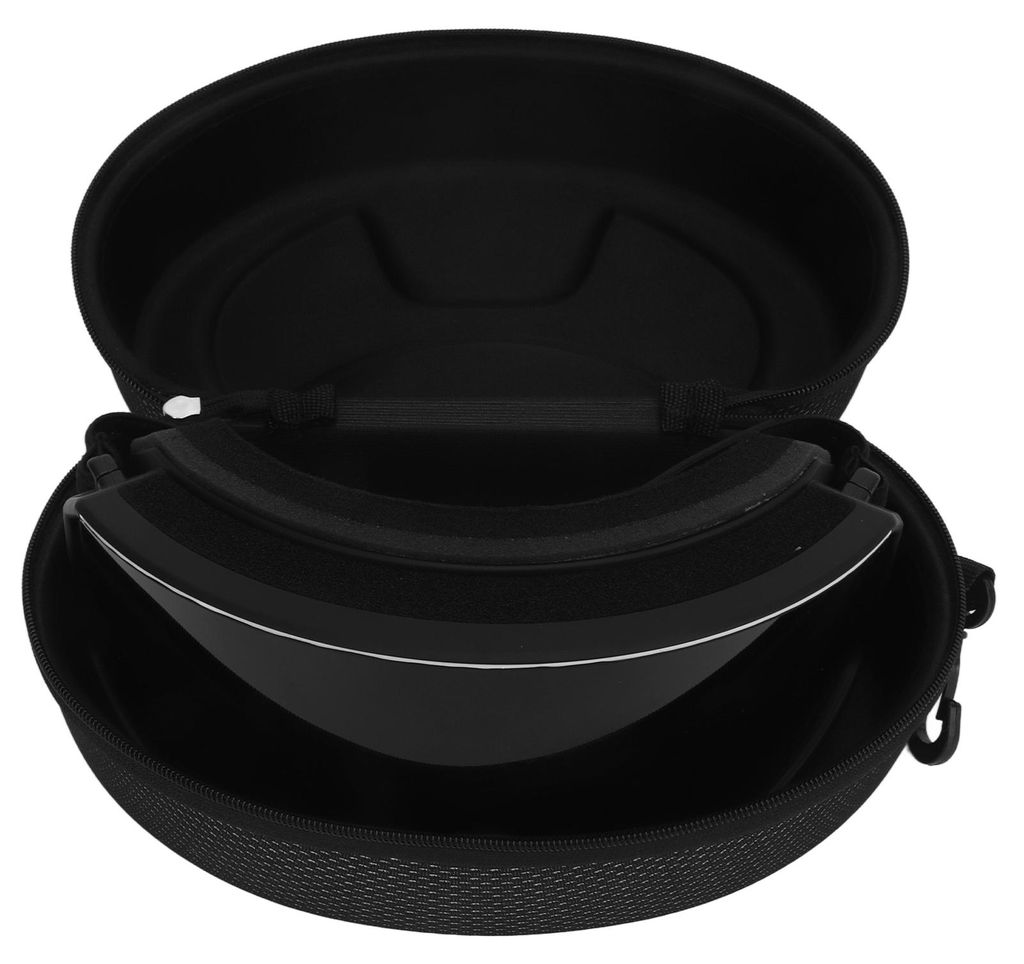 Antifog-Skibrille, doppelschichtige Gläser, UV-Schutz, winddicht, Schnee, für Männer, Frauen, Jugendliche, schwarze Rahmenlinse