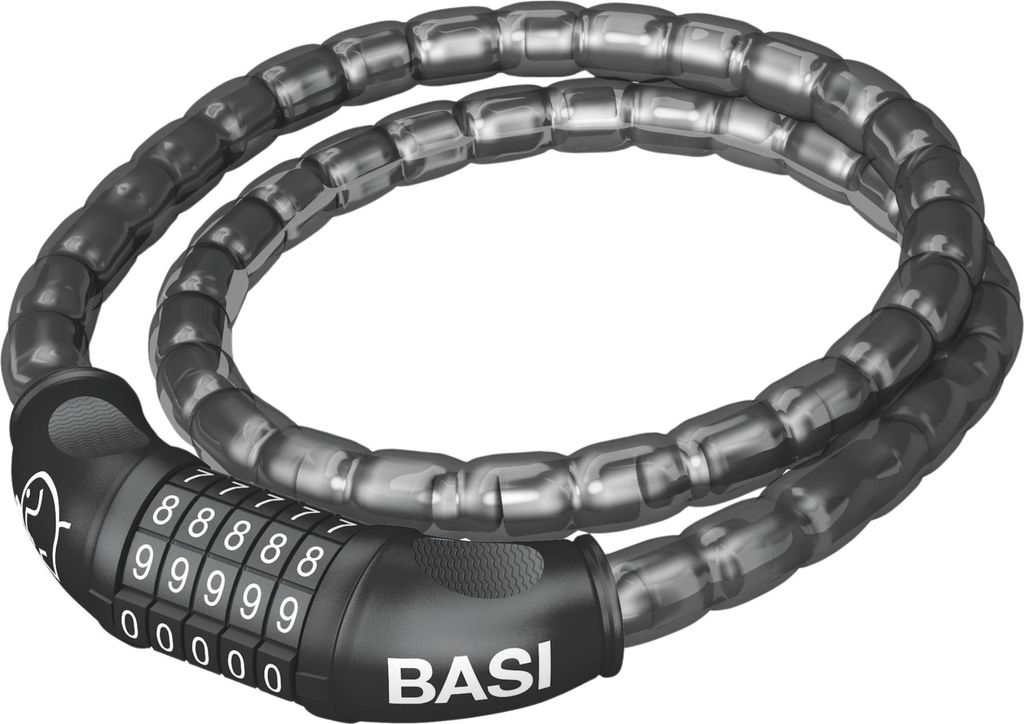 BASI - Zweirad-Panzerkabel - ZR 308 - Vinylummantelung - mit 5-stelligen Zahlencode - 6990-0308