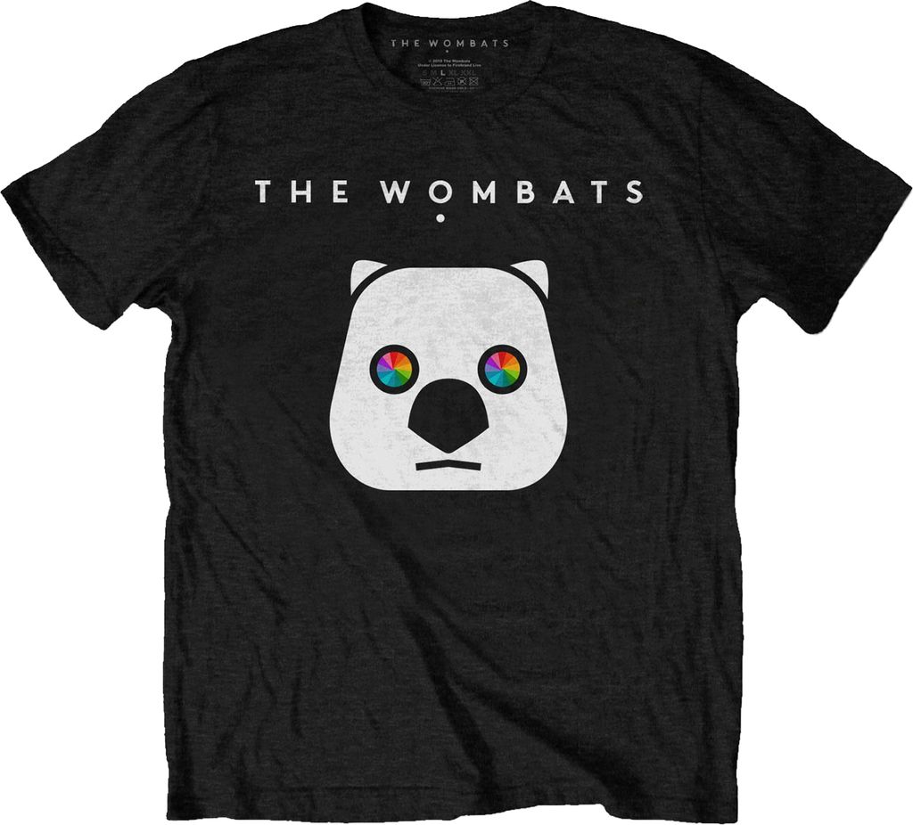 Wombat - T-Shirt für Herren/Damen Uni RO3525 (M) (Schwarz)