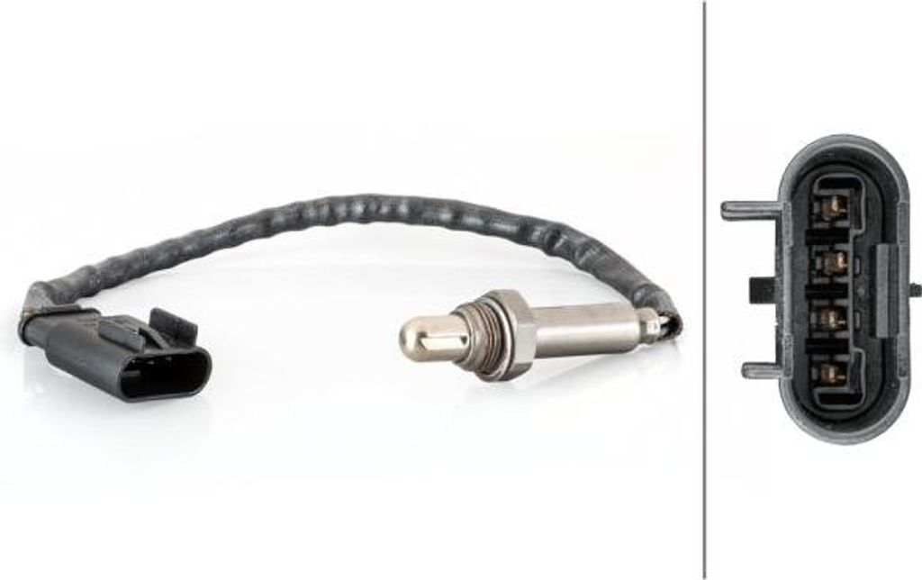 HELLA 6PA 358 103-531 Lambdasonde OE 517744 kompatibel mit Punto, Giulietta, Mito, 500, 500L, Bravo, Grande Punto, Linea, Panda, KA, Delta, Ypsilon