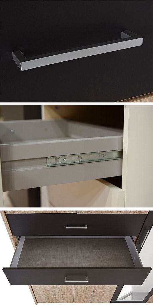 Drehtürenschrank Taiga Kleiderschrank 225x58x210cm weiß Produktbild 3