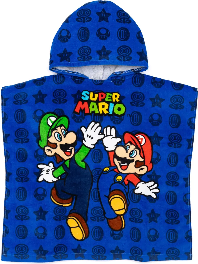 Serviette de Plage Super Mario avec Capuche - Idéal Piscine et Vacances