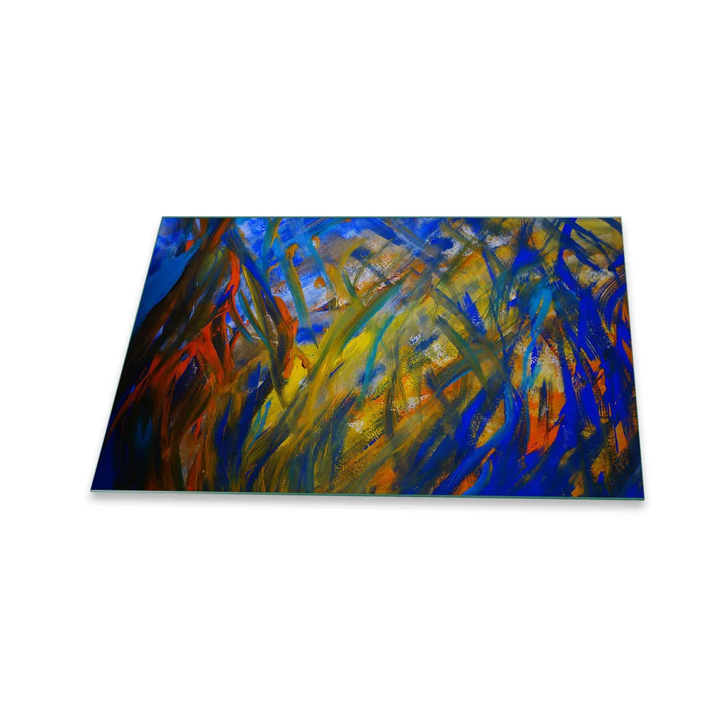 Protezione Vetroceramica 80x52 Piastra Vetro Temperato Astratto
