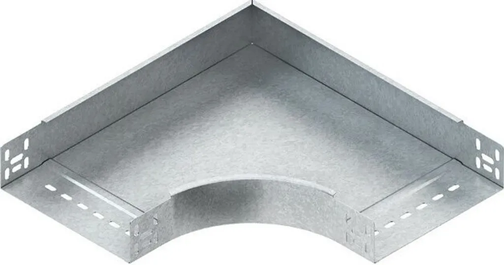 Accessoire coude de chemin de câbles RES 60.400 pour montage mural 90°
