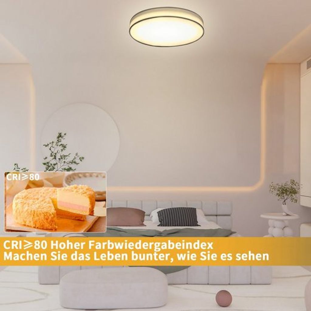 Acquista Plafoniera LED rotonda sottile a luce bianca 1PC AC 85-265V 18W adatta per soggiorno, camera da letto, cucina, illuminazione guardaroba in Italia a partire da 5.93