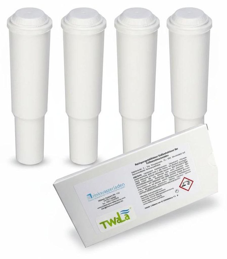 4x Wasserfilter steckbar für Kaffeevollautomaten + Reinigungstabletten