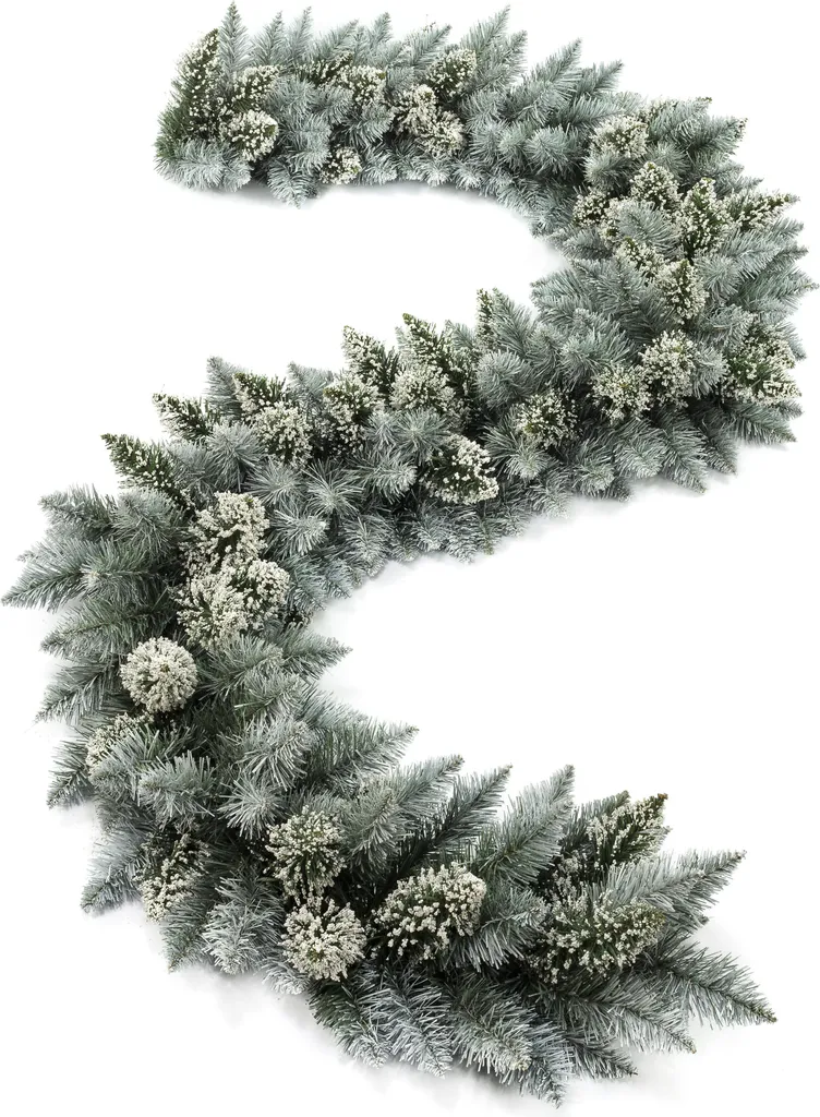 Guirlande Sapin de Noël Blanche Artificielle 270cm - Déco Intérieure